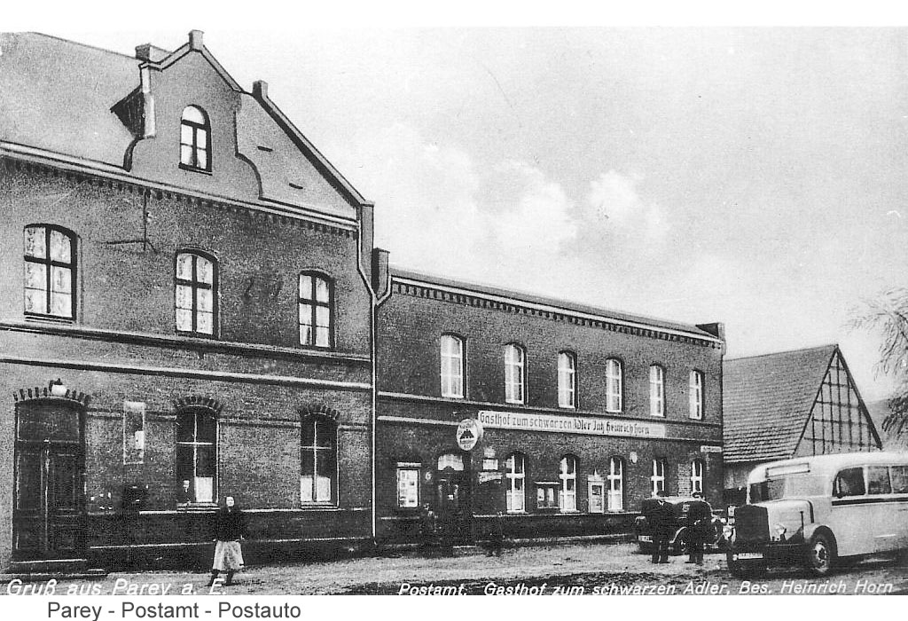 AK-Parey-historisch-Postamt-Gasthof zum schwarzen Adler.jpg